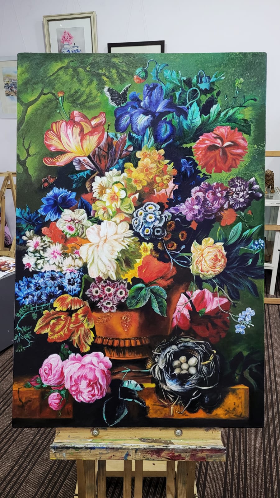 FLORAL ACRYLIC PAINTINGS