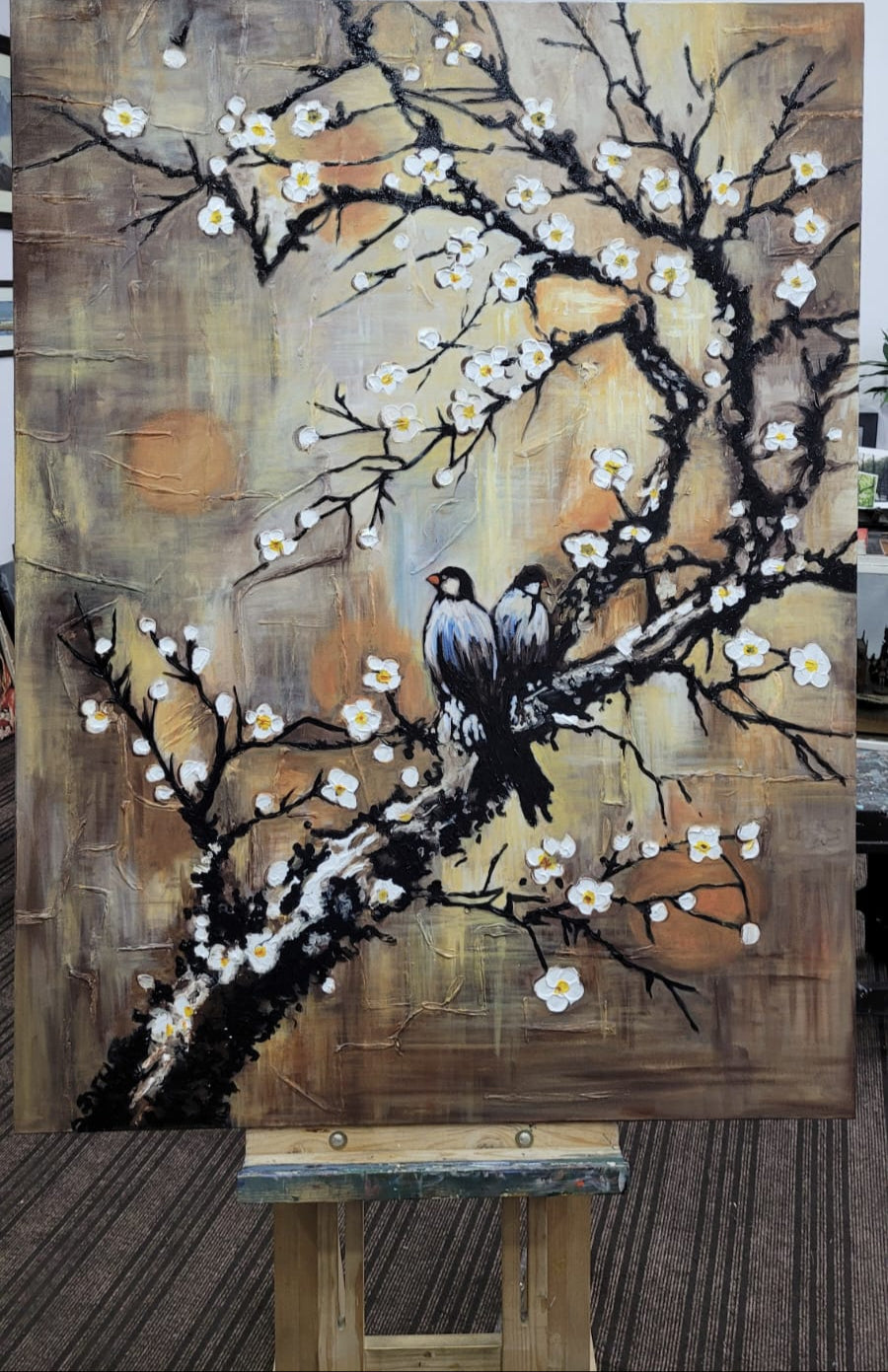 FLORAL ACRYLIC PAINTINGS