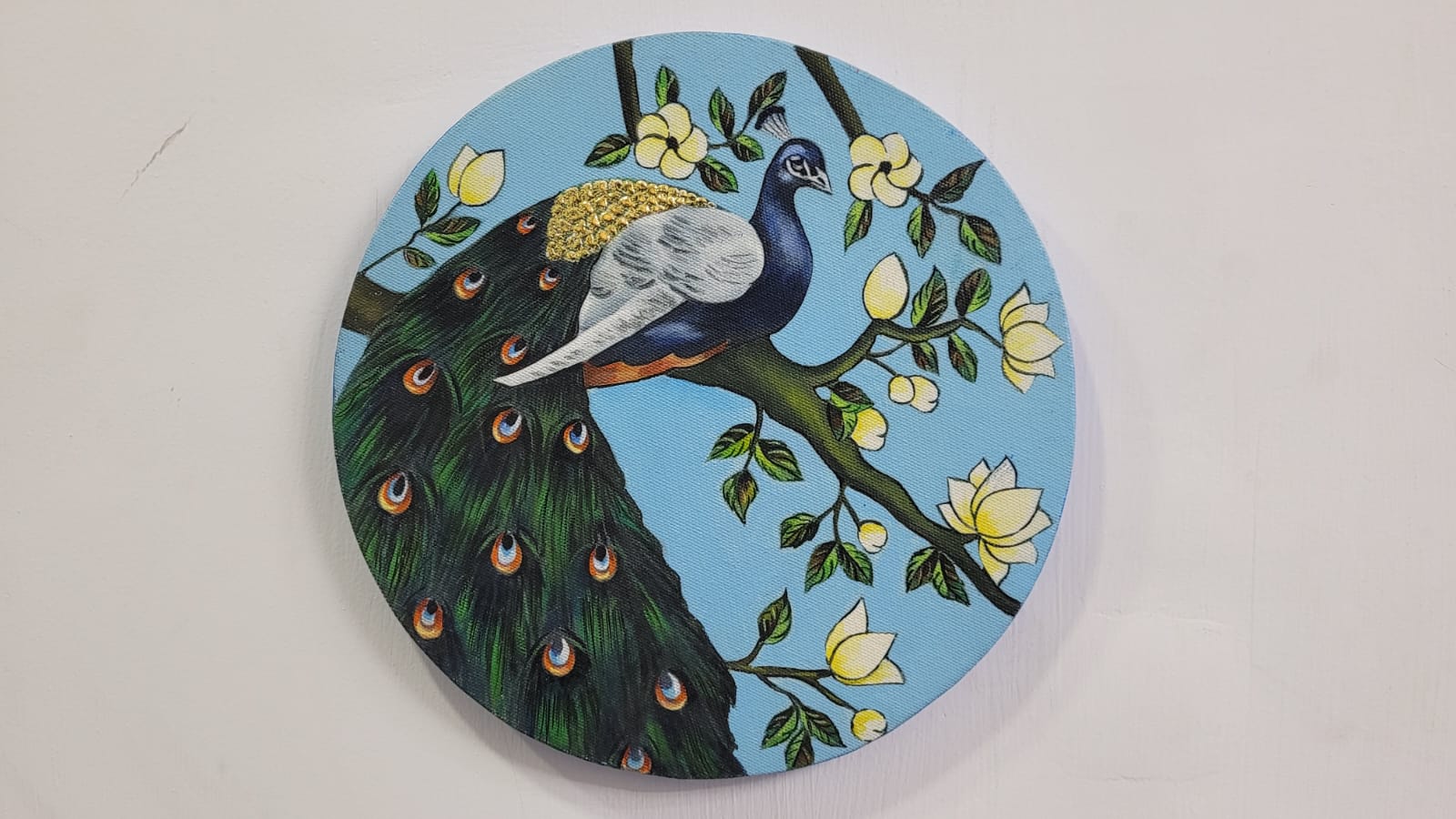 Pichwai painting -Round Canvas