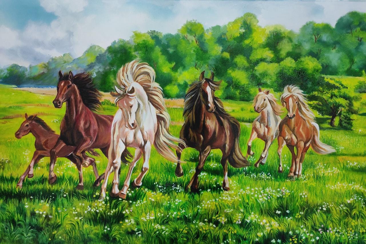 horse painting