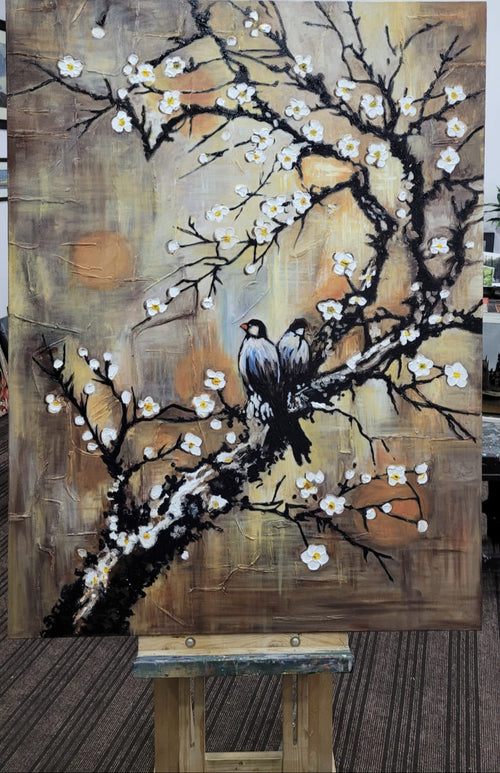 FLORAL ACRYLIC PAINTINGS